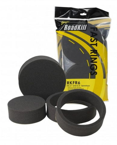Stinger RKFR6 Roadkill Foam Insulation Ring Set - 6 Inch Speakers / for Mounting in Vehicle, Car, Motorcycle, for Quick Installation of Retrofit Speakers